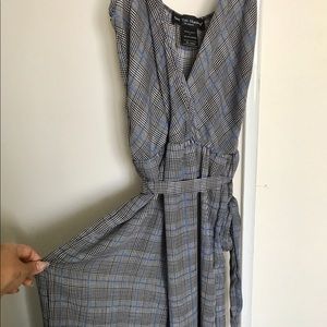 Jump suit gray and blue